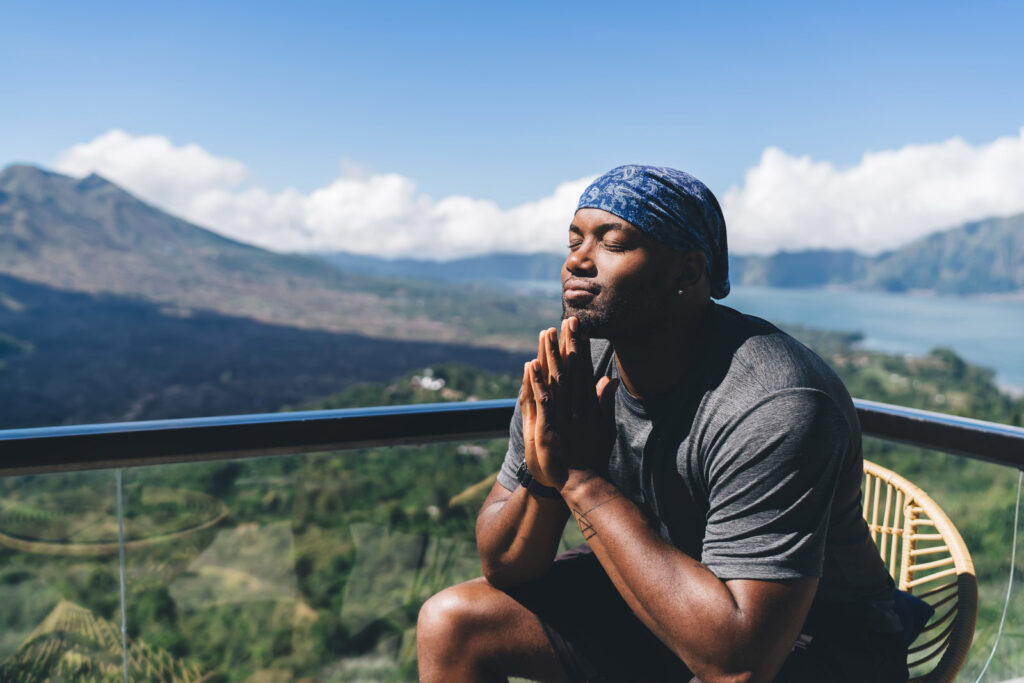 Reflective man reclaiming self-respect after years of people-pleasing